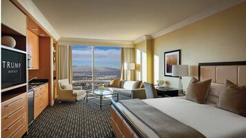 Individually decorated, individually furnished, desk, laptop workspace