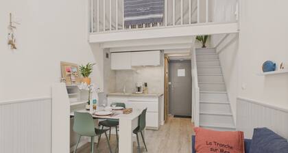 750m from the beach–Studio with garden for 2