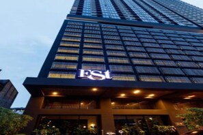 Façana frontal de l'allotjament