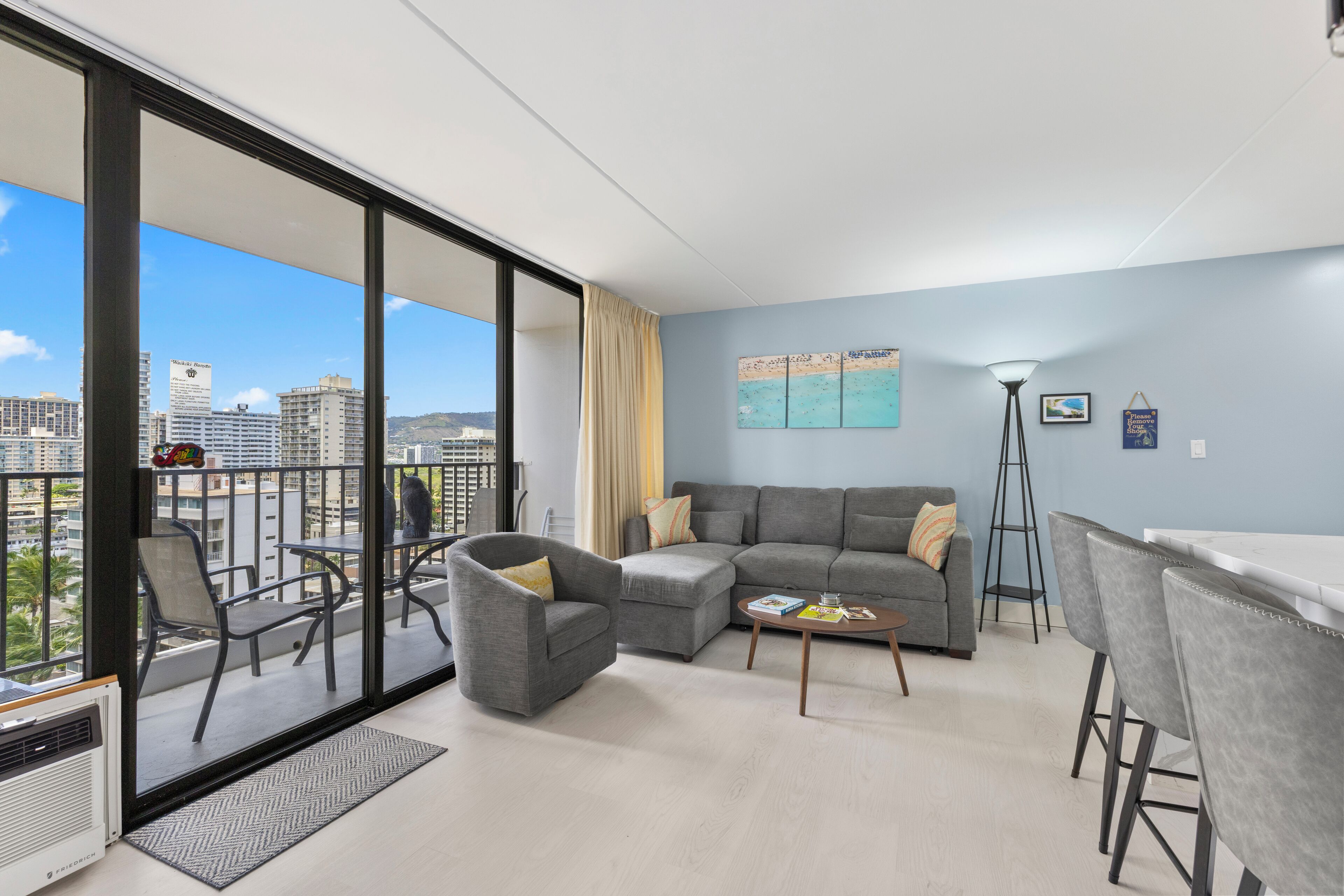 Standard Apartment, Lanai, Ocean View | Living area | Flat-screen TV