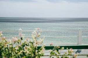 Utsikt mot havet/stranden