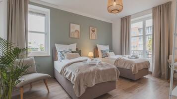 2 chambres, fer et planche Ă repasser, Wi-Fi, draps fournis