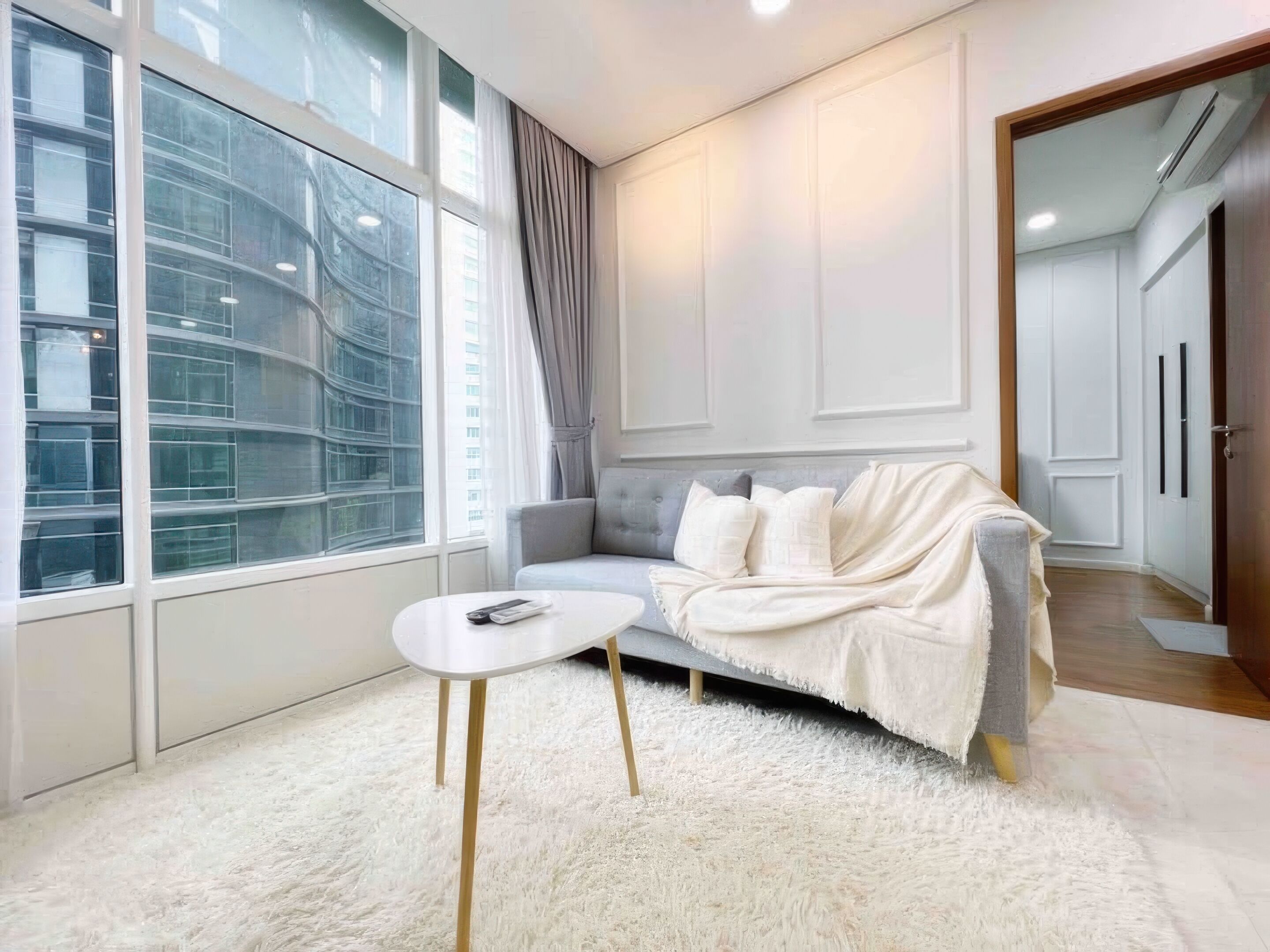 高级公寓, 2 间卧室, 厨房, 城市景观 | 客房景观