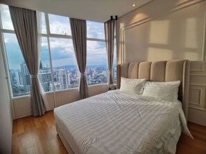 Superior Apartment, 3 Bedrooms, Balcony, City View | Desk, laptop workspace, iron/ironing board, free WiFi