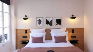 Apartamento | 1 quarto, espaço de trabalho para notebook, roupa de cama