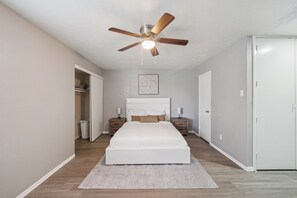 Desk, iron/ironing board, travel crib, free WiFi