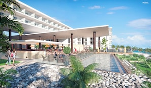 Poolside bar