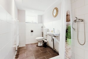 Shower, hair dryer