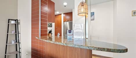 Appartement Deluxe, vue baie | Cuisine privée