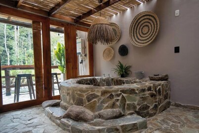 Luxury Riverfront Rainforest Retreat - Designer 3BR Estate + Private Cabin