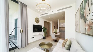 Căn hộ Cao cấp, ban công, quang cảnh thành phố | Phòng khách