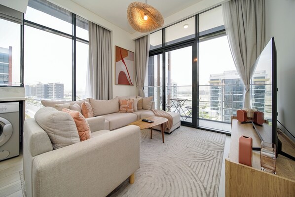 Appartement Exécutif, balcon, vue ville | Salle de séjour
