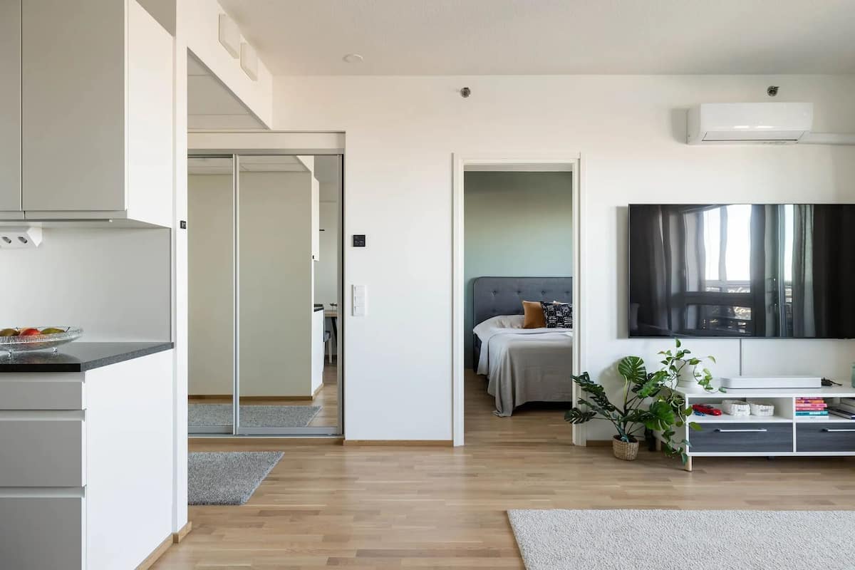 Family Condo, Sauna, City View | Living area | 65-inch flat-screen TV with cable channels