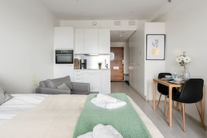 Superior Triple Room, Balcony, City View | Individually decorated, individually furnished, desk, laptop workspace - Wallesmanni - Nokia Arena by Come in (Tampere)