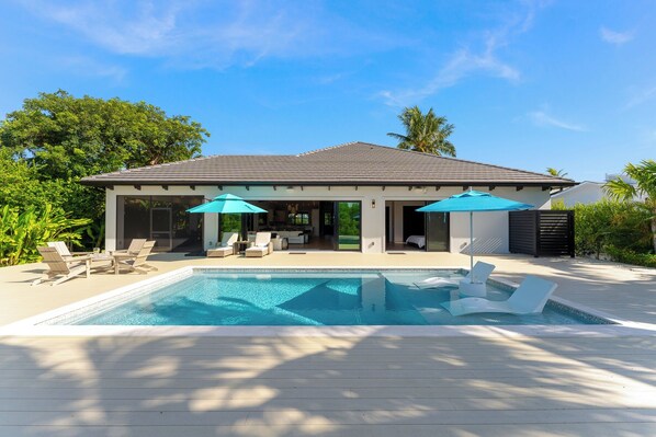 A heated pool
