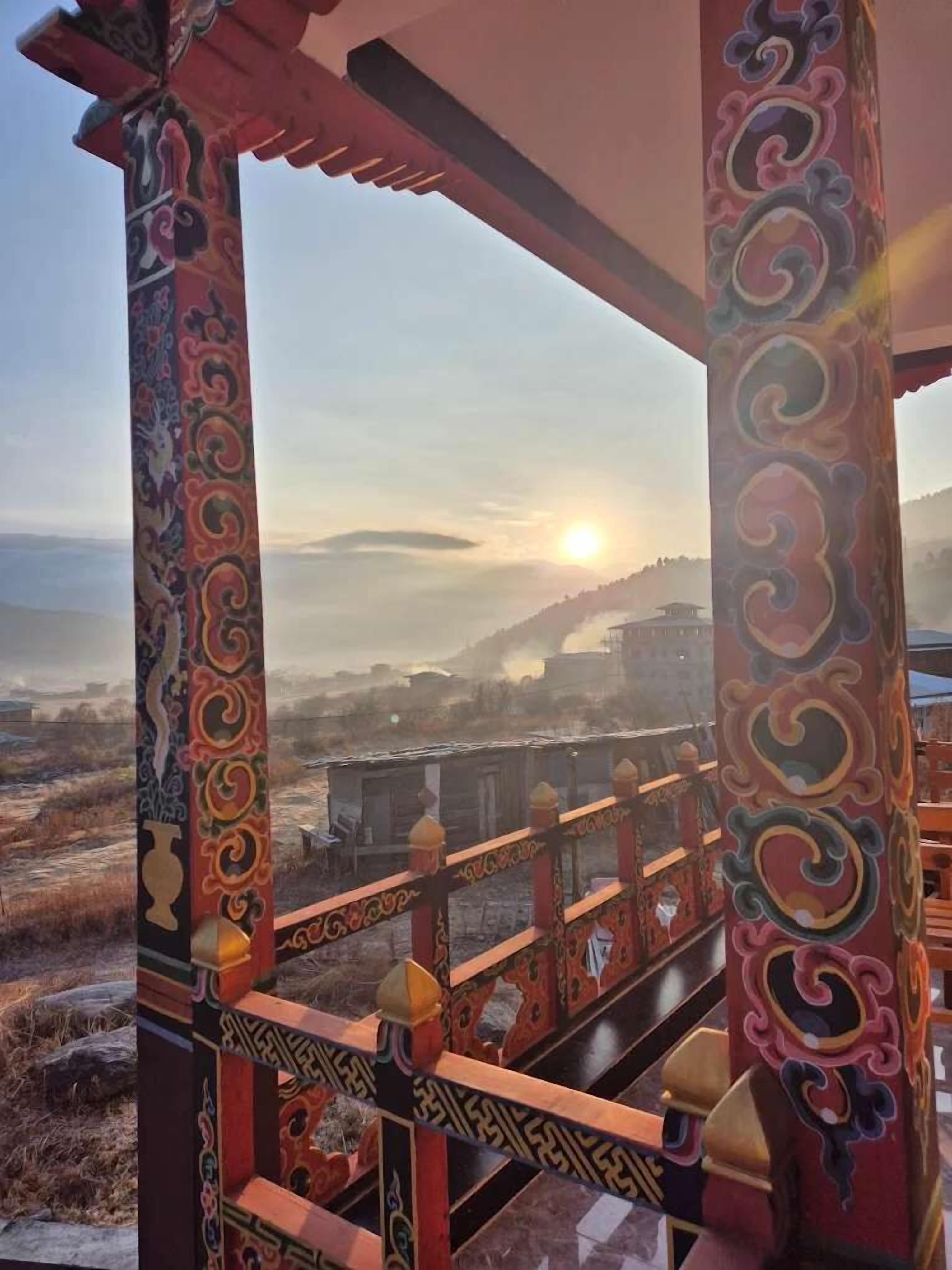 Chambre Deluxe Double ou avec lits jumeaux, vue vallée | Vue depuis le balcon