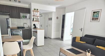 Pleasant T2 43m2 near tourist sites, beaches, shops 700m away,