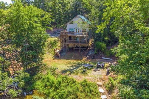 Lakefront Retreat w/ Multi-level Deck & Dock!