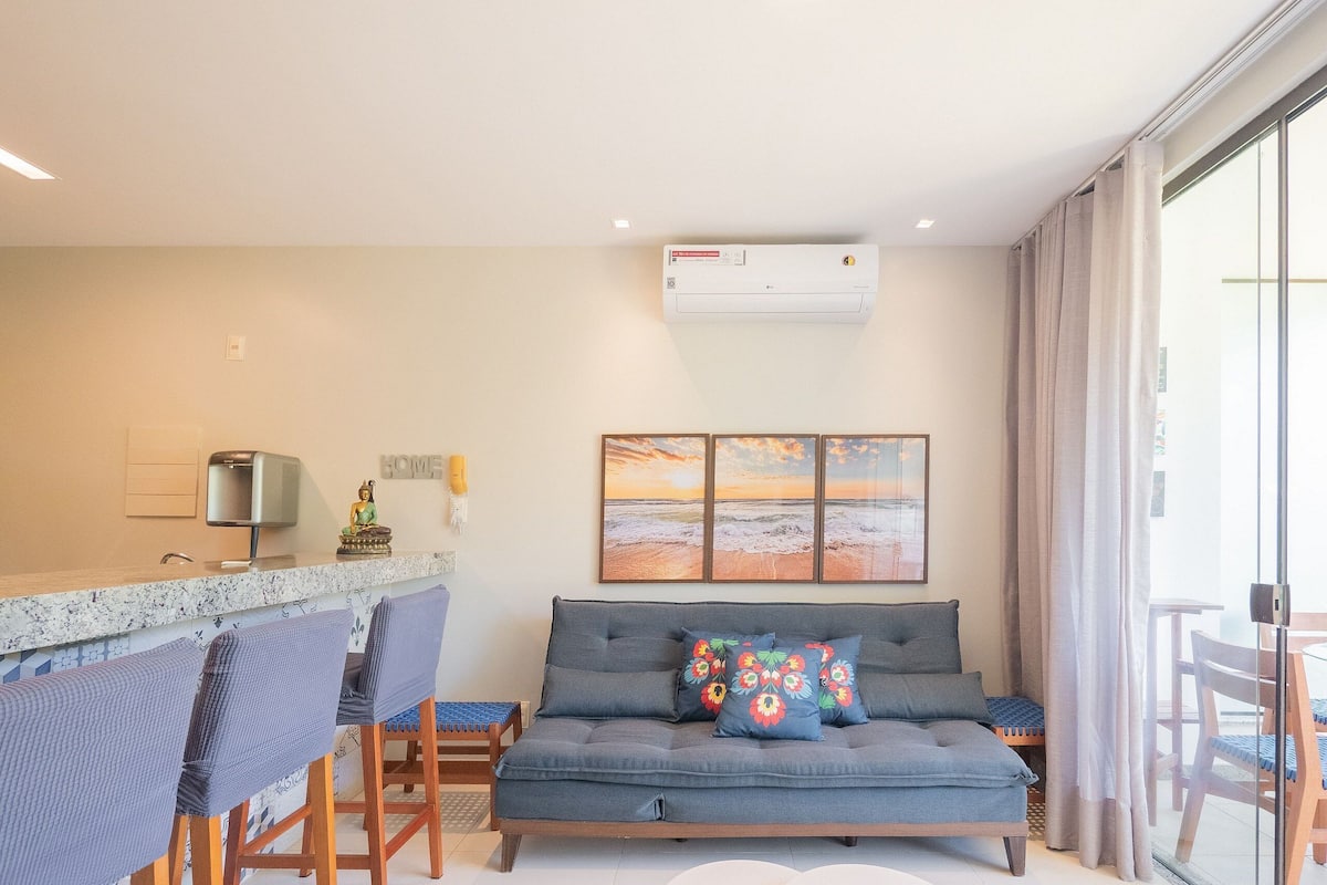 Apartamento básico | Área de estar | Smart TV 32 polegadas com canais digitais