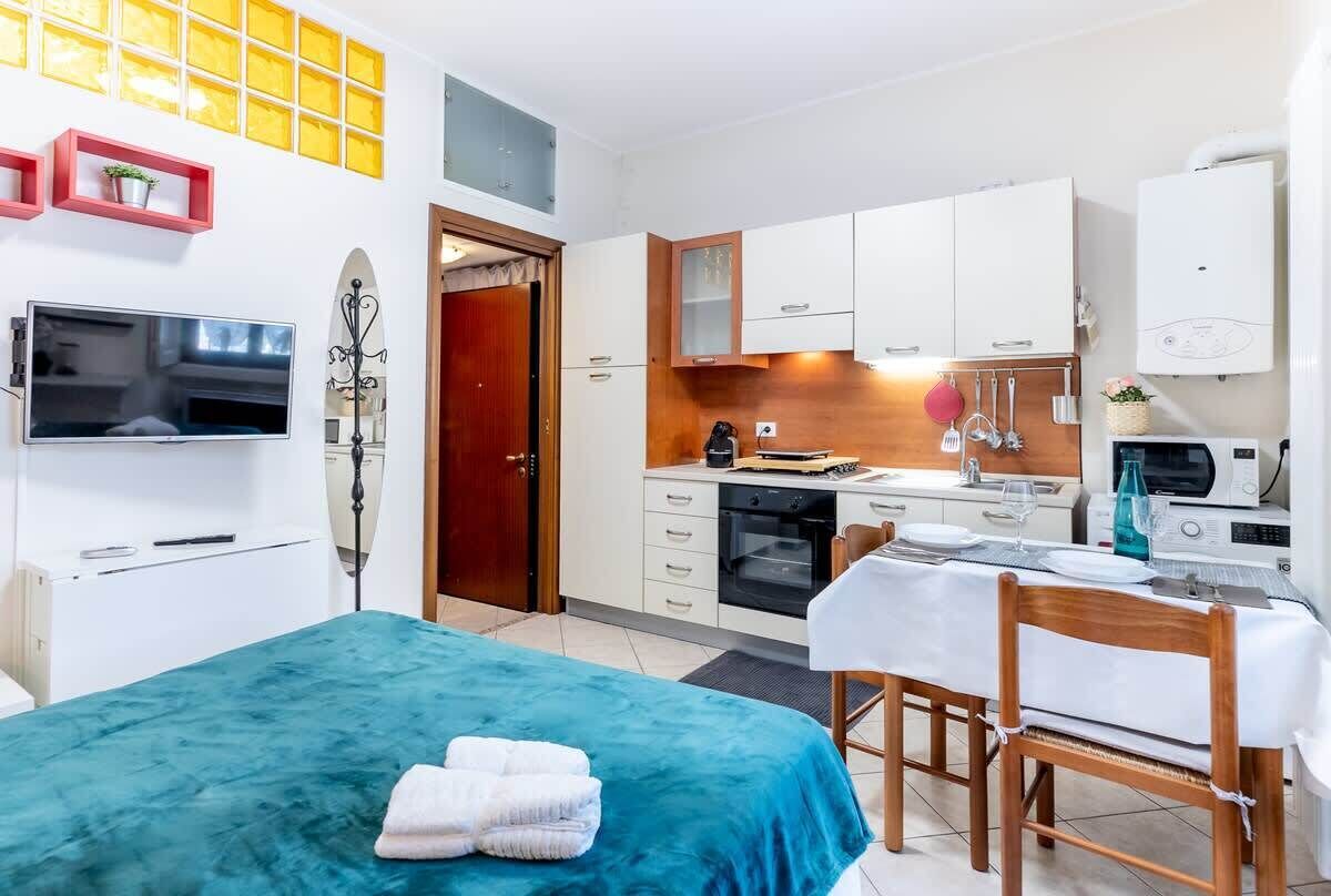 1 soverom, strykejern/-brett, wi-fi (inkludert) og sengetøy