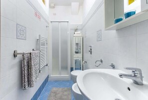 Shower, hair dryer