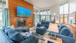 Living area - Yacht Club~NEW 5-Star~Great Views~4BR Retreat~Hot Tub~GameRoom~Dog~Summer Fun (Dillon Beach)