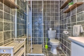 Shower, hair dryer