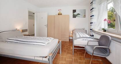 Garden view - apartment for up to 6 people.
