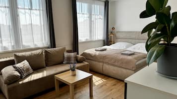 Iron/ironing board, free WiFi, bed sheets