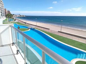 Pool - Seaside apartment with pool for 5 people (La Manga del Mar Menor)