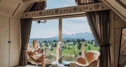 Luxury mountain chalet, wooden house, Tatra Bjerge View, tatra mountains