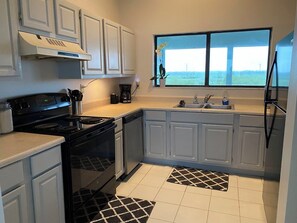 Microwave, oven, stovetop, dishwasher