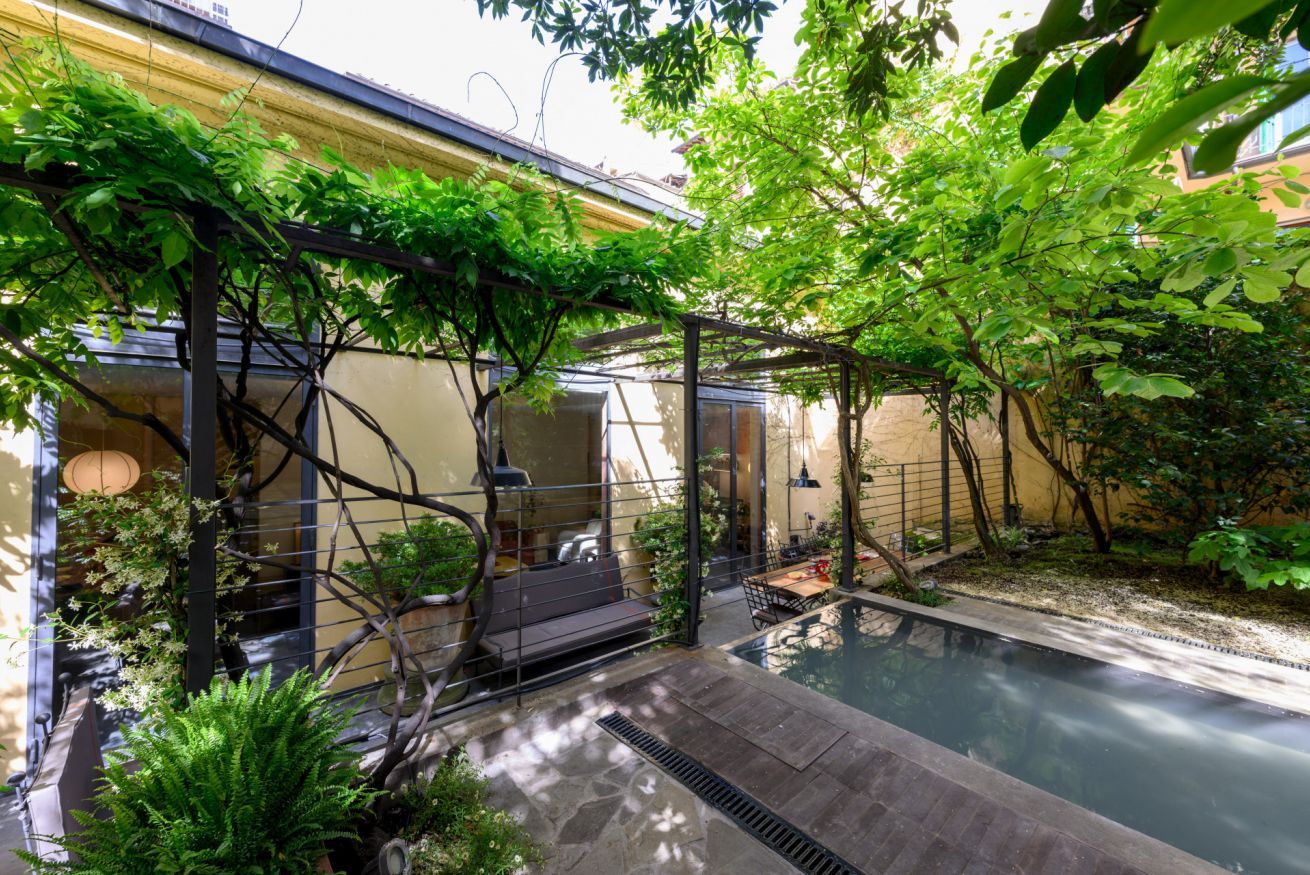 A heated pool