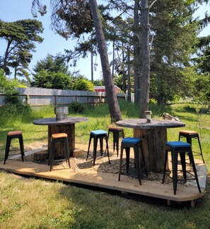 屋外ダイニングエリア