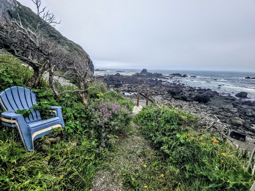 Adele's Oceanside Retreat Brookings w/ Private Beach Access Kid & Pet friendly!