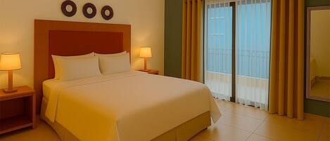 Chambre Deluxe, 1 grand lit, non-fumeur, balcon