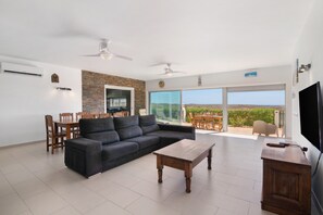 Televisión, chimenea