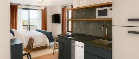 Chambre Deluxe, 1 très grand lit, coin cuisine