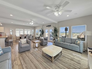 House, Multiple Beds, Patio, Ocean View (Pass Time) | Living area | 55-inch flat-screen TV with digital channels
