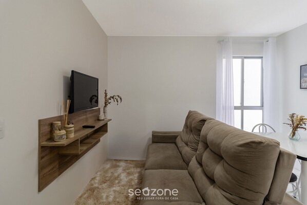 Basic Apartment | Living area - Beautiful Apartment in Itacorubi - Floripa Dvm0202 (Florianópolis)