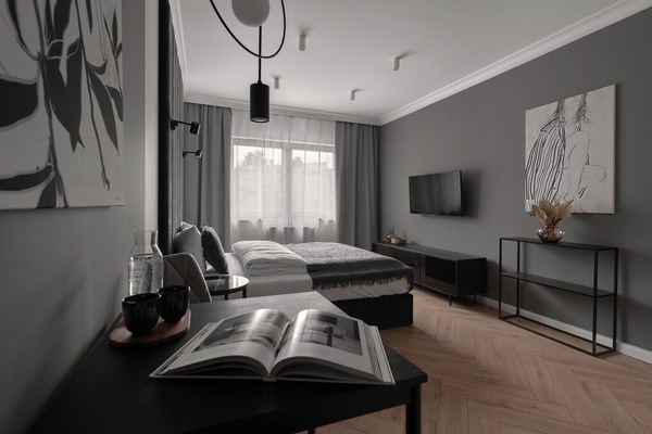 Apartment | Individually decorated, blackout drapes, iron/ironing board, free WiFi