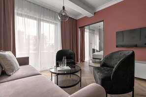 Suite | Verduisterende gordijnen, een strijkplank/strijkijzer, gratis wifi
