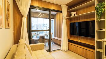 Apartment | Living room | 40-inch Smart TV with digital channels, streaming services