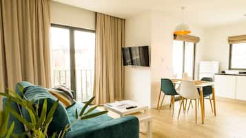 Appartamento, 1 camera da letto, balcone | Area soggiorno