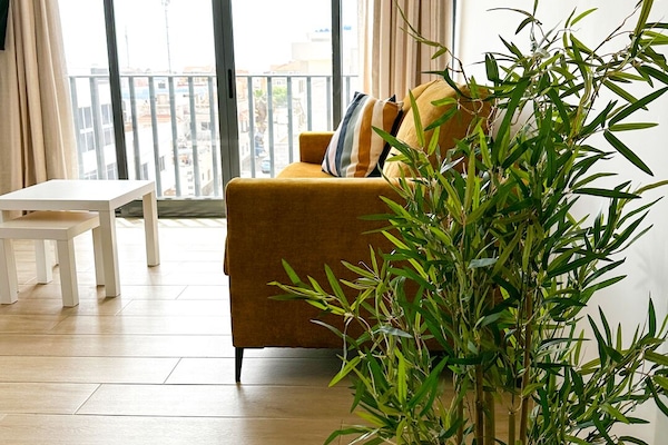 Apartment, 1 Bedroom, Balcony | Living area | TV