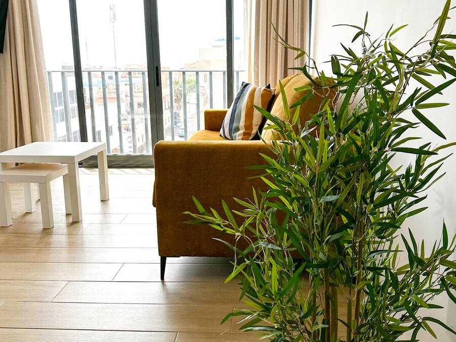 Apartment, 1 Bedroom, Balcony | Living area | TV