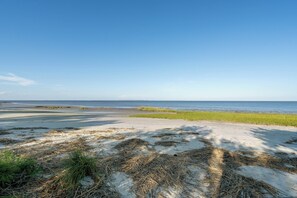Beach nearby, sun-loungers