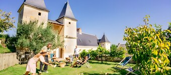 Large Unusual Holiday Home with Pool on the Banks of the Loire in Anjou