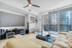TV, video games, stereo, offices