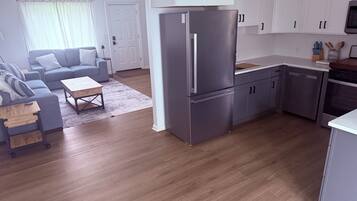 Smart TV, fireplace, printers